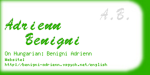 adrienn benigni business card